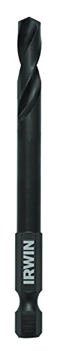 Image of IRWIN Tools 1870960 Impact Performance Series Black Oxide 135-Degree Split-Point Drill Bit, 1 /4-Inch