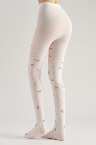 Image of Sahabowi Women's Sheer Tights, Digital Print Designs Stockings