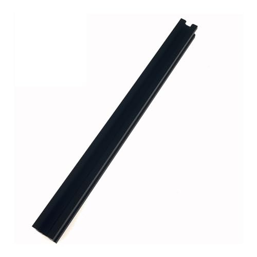 Rail linéaire 2020 anodisé noir de 550mm en extrusion d'aluminium pour le bricolage
