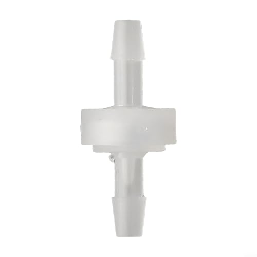 Válvula antirretorno de 3 mm a 12 mm, válvula unidireccional para agua, gasolina, aceite, aire, con dirección de flecha, fácil de instalar, de plástico, transparente (4 mm)