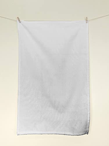 Taran Living Kitchen Towels Pack In Red Blue White For Embroidery, Paint, Craft, Party. Bar Cloth, Dish Towels/Tea Towels, Each Color Has 6 Fabric Cloth With Trim Ant Bottom And Loop Hanging. #TOP5