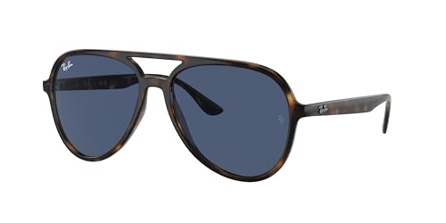 Ray-Ban RB4376 Sunglasses Bundle: RB 4376 710/80 Havana Dark Blue and Universal Anti-slip Silicone Leash