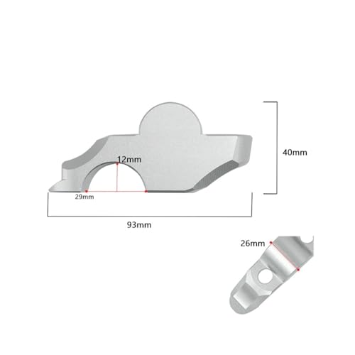 Collier de serrage guidon moto 28mm R NineT réhausseur extensible - 6