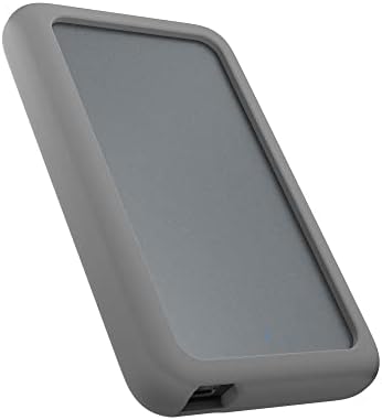 ICY BOX Externes USB-C Gehäuse für 2,5 Zoll SATA HDD/SSD, USB 3.1 (Gen 2, 10 Gbit/s), Aluminium, Silikonschutz, Grau, 60894