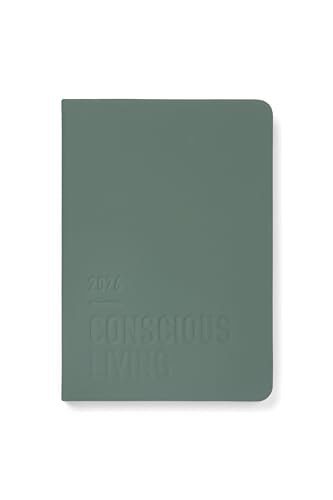 Letts of London Conscious Evergreen Agenda semainier 2026 Pin 26-082553 Format A5