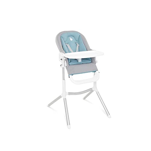 Babymoov Chaise Haute Slick - 2 en 1 - Tablette double ouverture & Transat avec Réducteur nouveau-né (Grey)