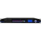 jcwwolk Stereo Equalizer, Home Audio Equalizer, Echtzeit-Frequenz-Level-Anzeige, 8-Wege-Leistungsausgang, Vor- Und Rückzeitschalter, Für DJ-Stationen, Home Und KTV-Veranstaltungen