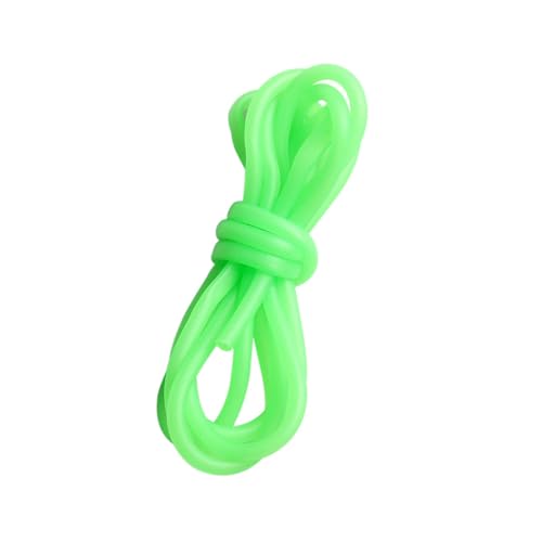ZUXOCY Luminous Tube 0.8/1/1.2/1.5/1.8/2mm Fishing Hook Line Tubing Silicone Glow Pipe Glow Tube Sleeves Glow in Dark Tubing