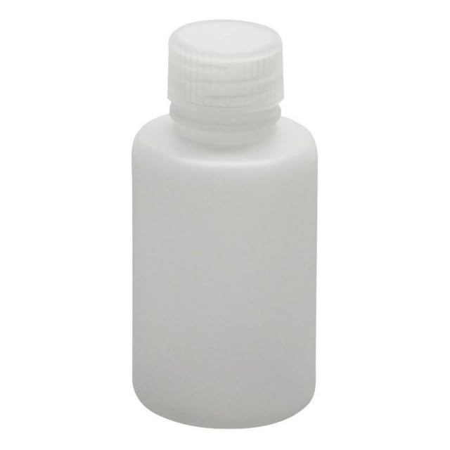 JG Finneran D0437B-4 High Density Polyethylene Natural Narrow Mouth Laboratory Grade Bottle, 28mm Closure, 125mL Capacity, Bulk Pack (Pack of 350)
