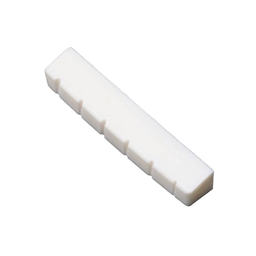 ERINGOGO Replacement Guitar Nuts 43mm Dj30 Bone Nut and Saddle for Electric Guitar Bone Parts