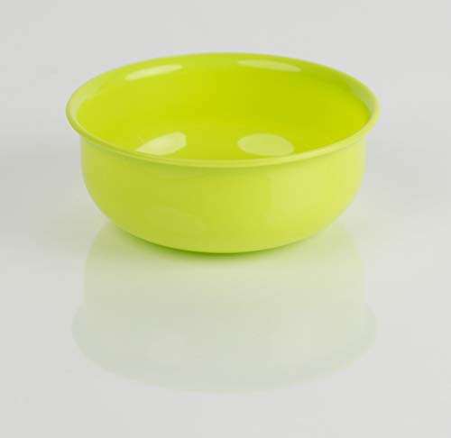Kimmel Bol à céréales et soupe en plastique réutilisable incassable empilable Vert citron 10 cm