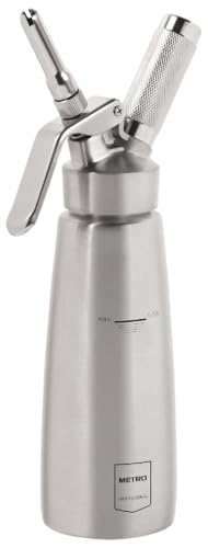 METRO Professional Sahnespender 0,5 L, Edelstahl, ¯ 7.8 x 26.1 cm, Silber METRO Professional Sahnespender 0,5 L, Edelstahl, ¯ 7.8 x 26.1 cm, Silber