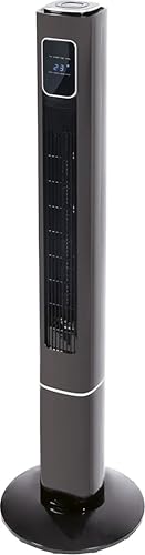 Este Kooper 2723159 - Ventilatore a torre, 50 Watt, Oscillazione Orizzontale, Nero