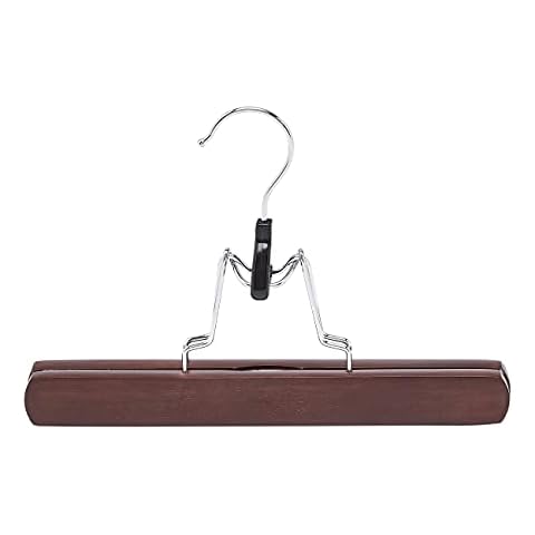 Amazon Basics - Perchas de madera para pantalones Cover