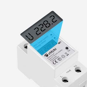 Close-up of eMylo Smart Meter display and terminals