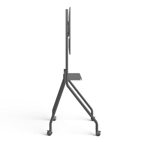 Image of Portable Smart Board Stand with 4 Lockable Wheels, Interactive Whiteboards for Home /School /Office, Heavy Duty & Easy Install 75-85 inch