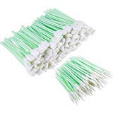 200 Pieces Foam Cleaning Swab Sticks Foam Tip Cleaning Swabs Sponge Stick for Inkjet Printer, Print Head, Camera, Optical Lens, Optical Equipment (Square Tip, Spiral Tip)