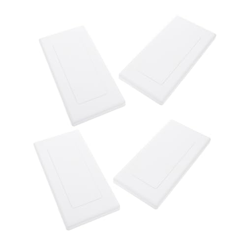 HYTROVE 4piezas Placa Ciega Para Tapa De Enchufe Placas Tapas De Caja Eléctrica De Plástico Diseño Versátil