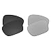 EZReplace Lenses Replacement Compatible with Costa Del Mar Gannet Sunglasses (Polarized Lenses) - Fits Costa Del Mar Gannet Frame (Carbon Black+Metal Silver)
