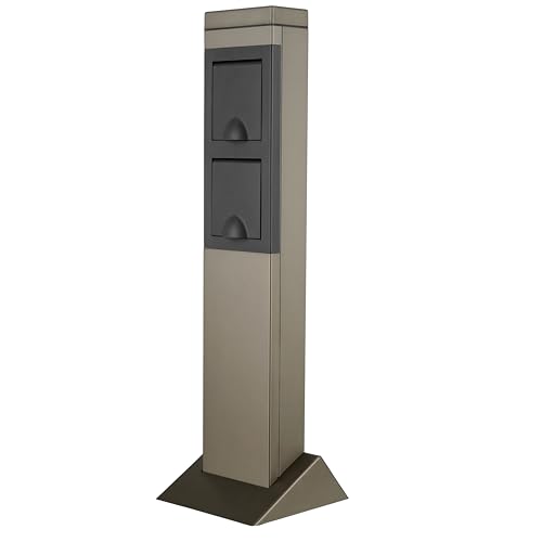 REV Gartensteckdose SteelCraft - Stilvolle Außensteckdose 2-Fach,...