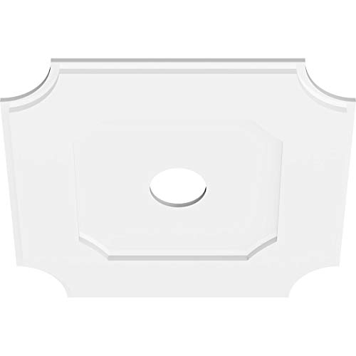Image of Ekena Millwork CMP24LE-04000 Locke Architectural Grade PVC Contemporary Urethane Ceiling Medallions 24 inchOD x 4 inchID x 14 1 /4 inchC x 1 inchP