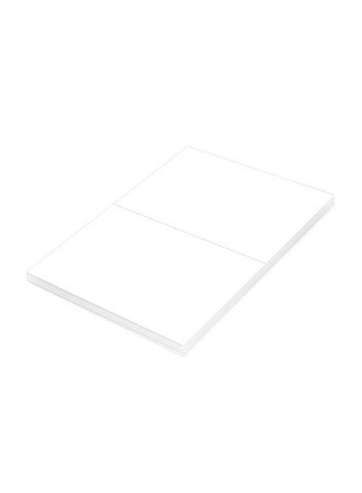 FIS FSLA2-100 2 Stickers Multipurpose Laser Label 100 Sheet, A4 Size, White, Small