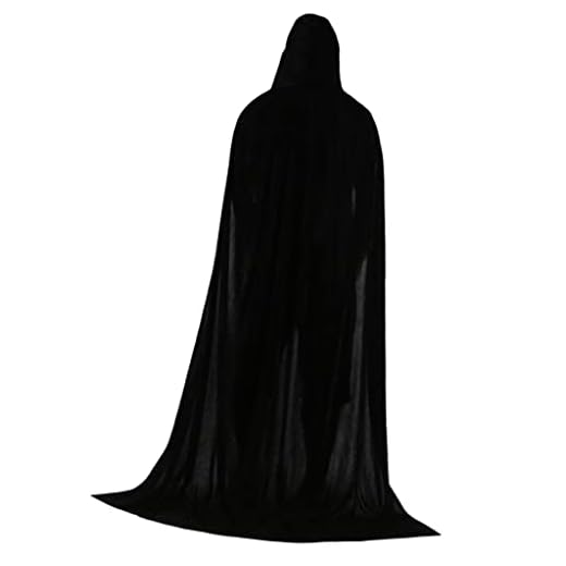 NC Yotijay Capa Com Capuz Steampunk Cosplay Medieval De Para Capa De Halloween Unissex Capa De Veludo Fantasia De Bruxa De Halloween Fantasia De Cosplay Para Homens E Mulheres Manto, 150Cm Preto