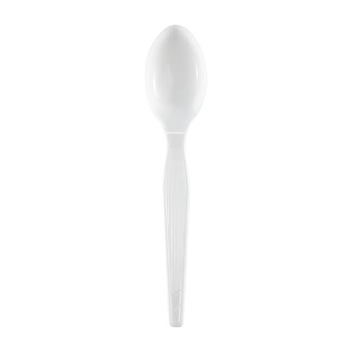 Georgia-Pacific Dixie 6" Heavy-Weight Polystyrene Plastic Teaspoon by GP PRO (), White, TH217, (Case of 1,000)
