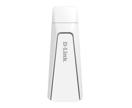 D-Link AX18U AX1800 Wi-Fi 6 USB Adapter, Wi-Fi Dongle,MU-MIMO, Dual Band, Foldable Antenna, WPA3, USB 3.0, Lower Latency, Compatible with Windows 11/10