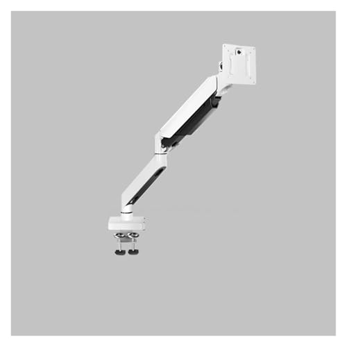 Support moniteur pression d'air blanc pour soulager les cervicales sans abîmer le bureau