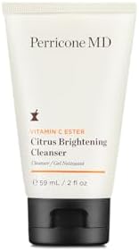 Perricone MD Vitamin C Ester Citrus Brightening Cleanser Travel Size 59ml | Non-Drying Face Wash for Normal to Oily Skin | Brightens, Smooths & Clarifies with DMAE & Copper Complex