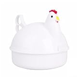 Photo Gallery cuociuova a forma di pollo per microonde, può contenere 4 uova, progettato per cuocere a vapore uova e piccoli alimenti, con vassoio dell acqua per evitare perdite nel microonde Photo Gallery cuociuova a forma di pollo per microonde, può contenere 4 uova, progettato per cuocere a vapore uova e piccoli alimenti, con vassoio dell acqua per evitare perdite nel microonde