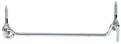 Alberts 204464 Sturmhaken | mit Winkelplatten oder Ösen | galvanisch blau verzinkt | Länge 157 mm | Haken-Ø 5 mm