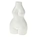 Produktbild matches21 Keramikvase Frau kurvig Blumenvase Dekovase Pflanzgefäß Vase Pflanzvase weiblich Keramik 1 STK weiß 14x10x24 cm