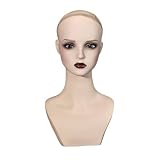 Luwecf Cabeza Maniquí Expositor para Cabello Joyería Accesorios Base PVC Textura Lisa Práctico Adecuado para Fotografía Mostradores Exhibidor Tiendas