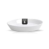 Bone China Cone Shape Commercial Grade Dinnerware Soup Plate 8.5 inch, Case of 6