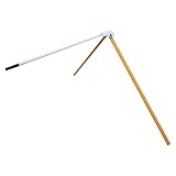 Menolana Football Kicking Tee Field Goal Kickers Stand Adjustable Soccer Target Folding Metal Flexible Football Holder for Kids Adults, Orange White
