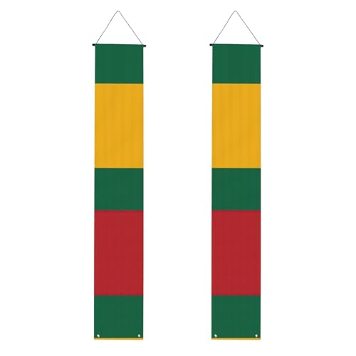 Flagge von Litauen, Banner, Dekoration, festliches Ambiente, für jeden Anlass, Innen- & Außenbereich, Tür, Veranda, mehr Stil 25