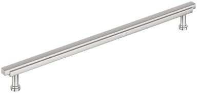 Signature Hardware 954047-O-1258 Gilderoy 12-5/8 Inch Center to Center Bar Cabinet Pull - Polished Chrome