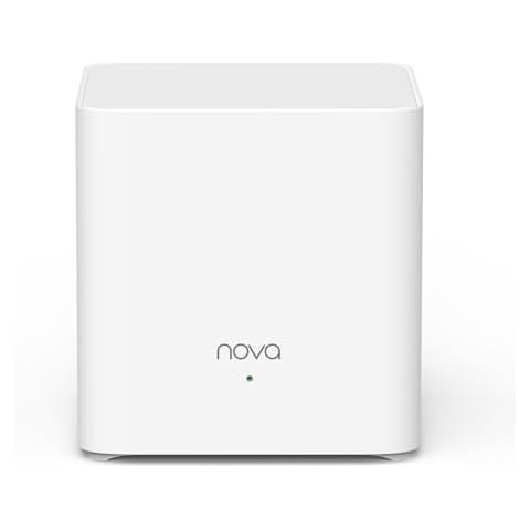 Tenda AX1500 Mesh WiFi 6 System Nova MX3 - Covers up to 1500 sq.ft - Whole Home WiFi 6 Mesh System - Gigabit Mesh Router for 80 Devices - Dual-Band Mesh Network - Replaces Wireless Router - 1-Pack Cover