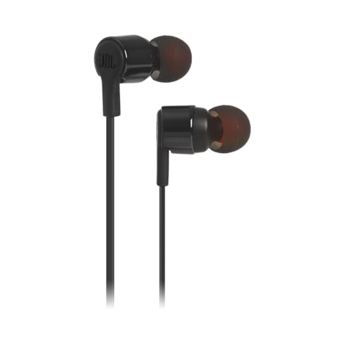 JBL Tune 210, Kabelgebundene In-Ear Kopfhörer Ohrhörer, Schwarz