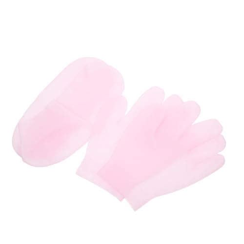 Beavorty Moisturizing Foot Socks Hand Gloves Set Gel Spa Socks Antislip Bottom Elastic Work Gloves Liners for Men Women