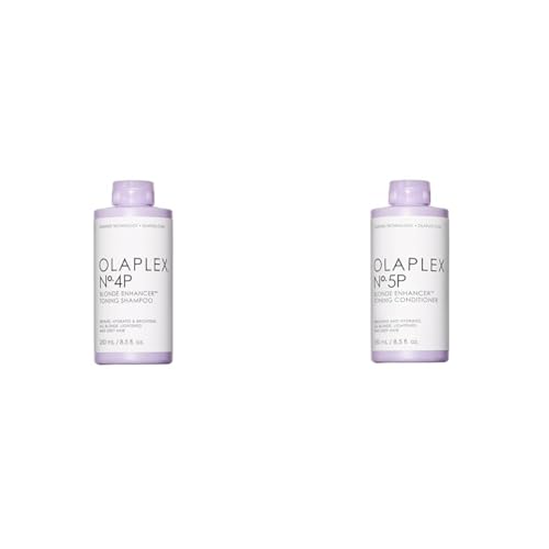 Olaplex No.4P Blonde Enhancer™ tönendes shampoo + No.5P Blonde Enhancer™ tönender conditioner Bundle