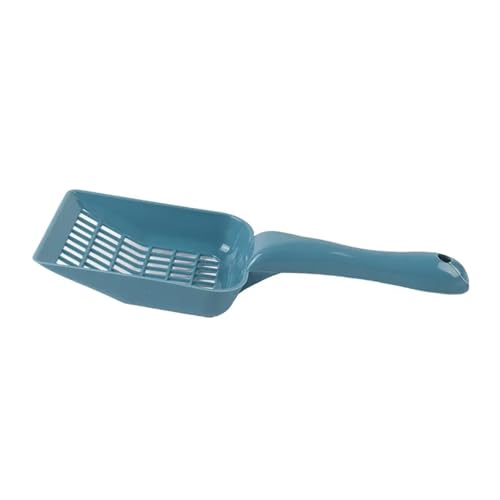 子猫用猫用トイレスプーン ペット用ふるい シャベル 猫砂??掃除ツール ハンドル付き(Blue 1pc)