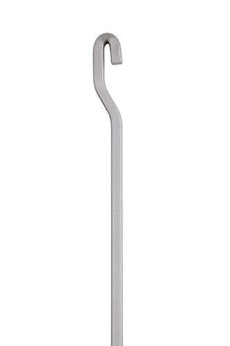 Image of STAS Art Hanging Set: STAS j-Rail max Steel Rod Silver 4x4 150cm + Hook