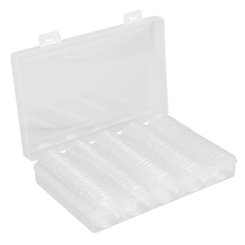 Organizador plástico para cápsulas de monedas STOBOK miniatura 1