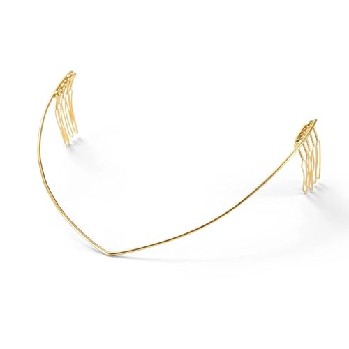 WYSJYBHJ Womens V-Shaped Metal Hair Bands Back Worn 1 Count (Pack of 1)
