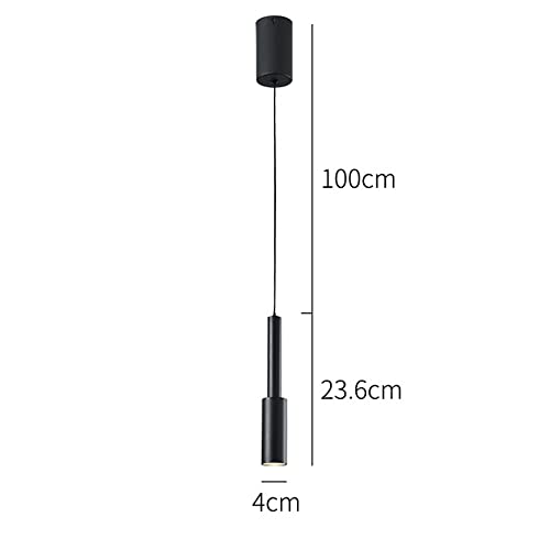 Candelabros de flauta negra suspendidos LED para techos altos de dormitorios 4