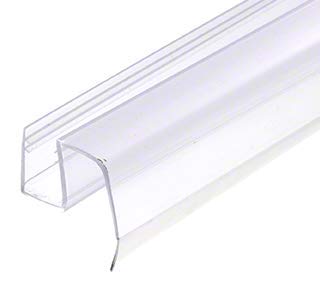 shower door water deflector - CRL P997WS Clear Bottom Wipe with Drip Rail for Crescent Sliding Shower Door System for 1/2