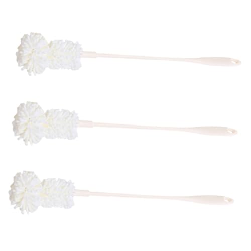 Beavorty 3pcs Sponge Bottle Brush Glass Cup Cleaning Brush Portable Cup Bottle Cleaner Water Cup Brush Long Handle Brush Milk Bottle Brush Sponge Milk Bottle Brush Bottle Brush